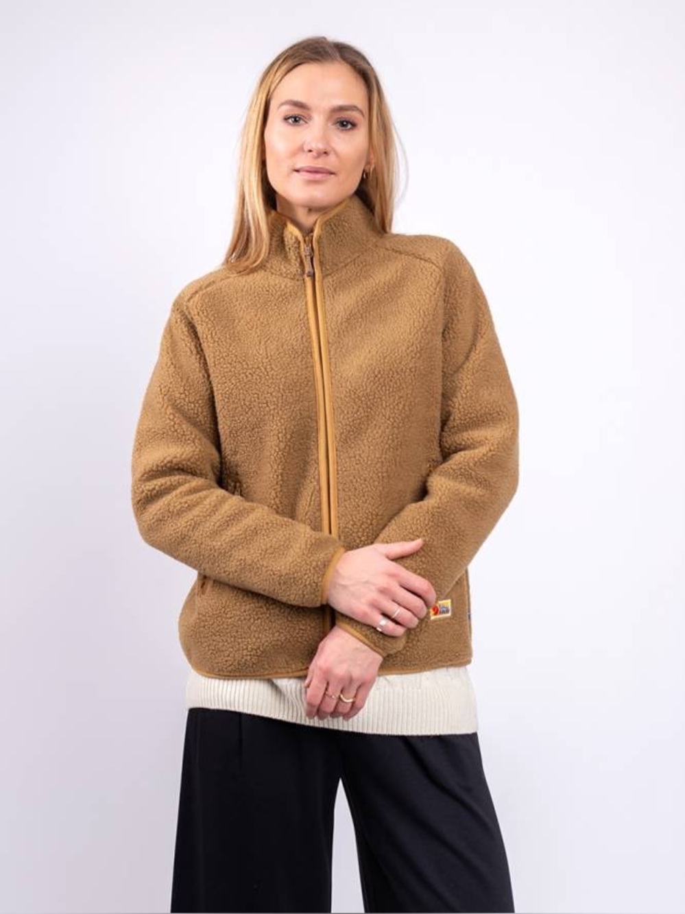 FjΓ€llrΓ€ven Vardag Pile Fleece Womenβs Size XS Buckwheat Brown (F84789)